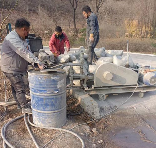 丁青路面下沉注浆